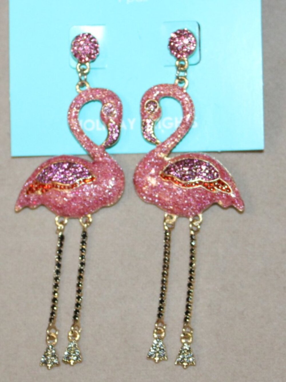 NWT Hildie & Jo Pink Flamingo earrings DARLING!